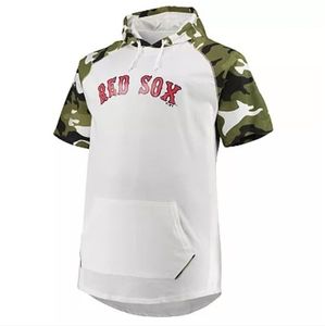 Xander Bogaerts Boston Red Sox Big & Tall Raglan Hoodie T-Shirt White Camo XLT